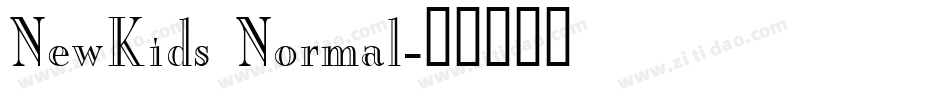 NewKids Normal字体转换